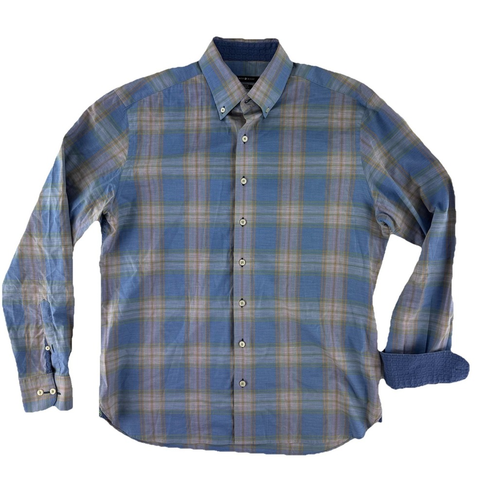 Hammer Made Traveller Button Up Shirt Mens Large Non Iron Limited Edition